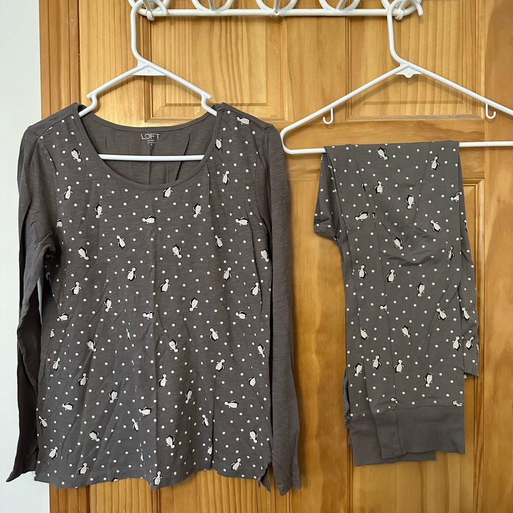 The loft gray penguin pajamas
